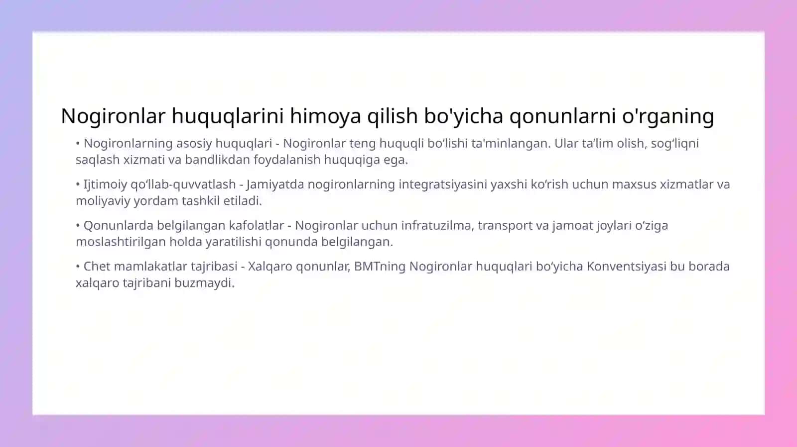Nogironlar huquqlarini himoya qilish 3