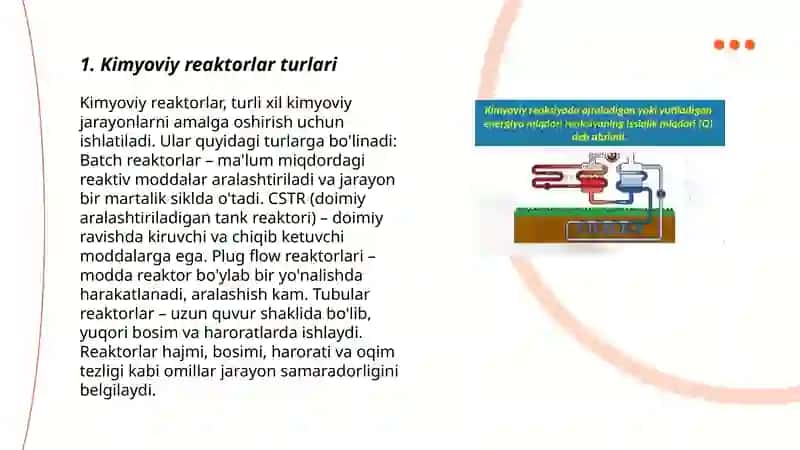 Kimyoviy reaktorlar dizaynini optimallashtirish 3