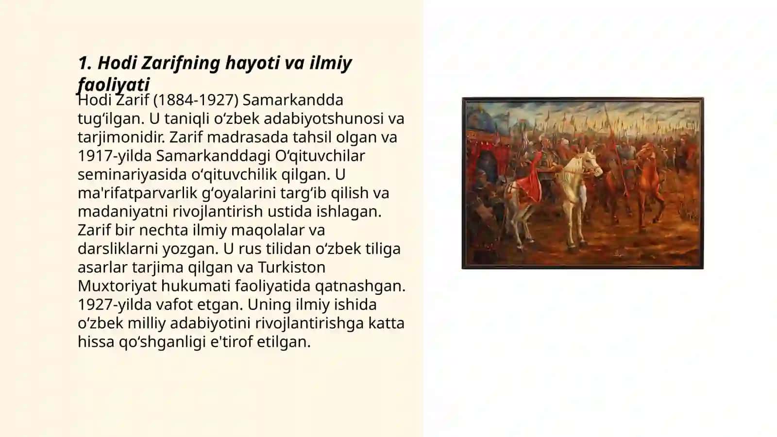 Hodi Zarif o'zbek folklorshunosligini asoschisi 3