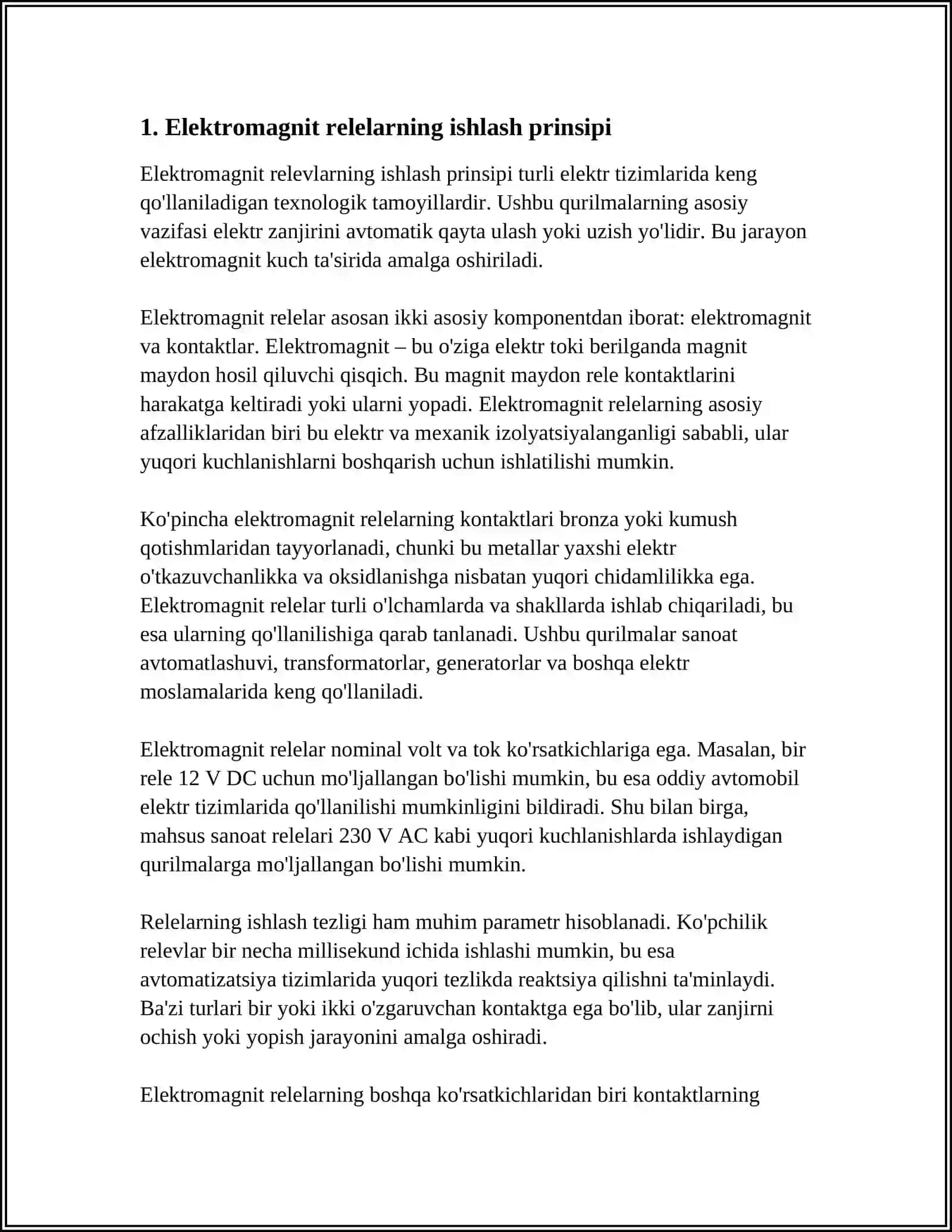 Elektromagnitli Neytral Relelar 3