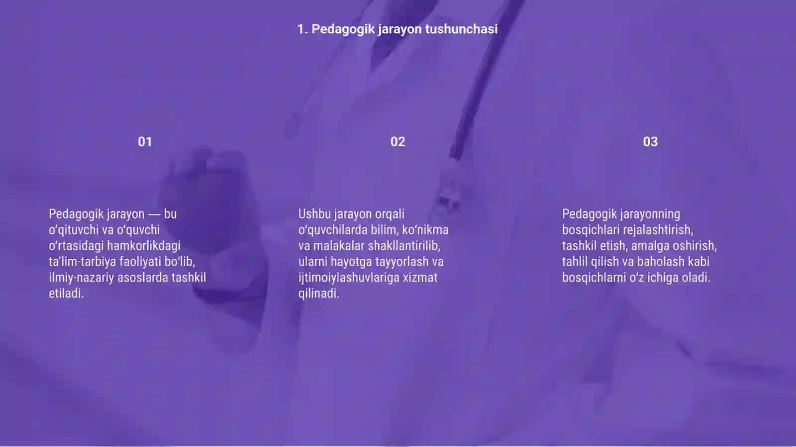 Umumiy pedagogikalik protses va uning bosqishlari 3