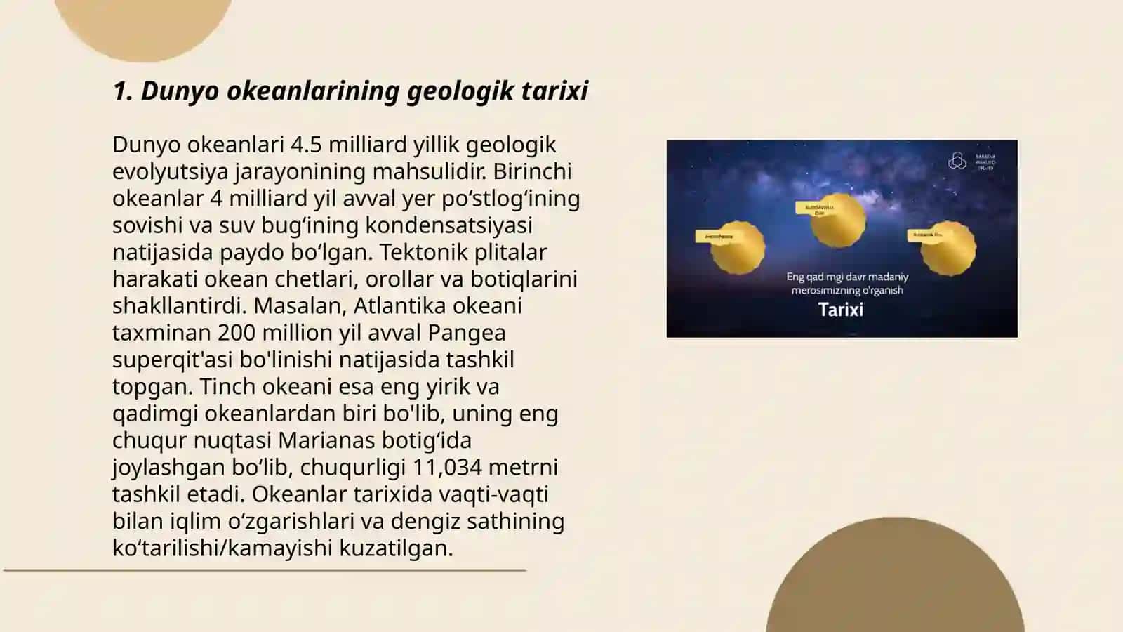 Dunyo okeaning oranilish tarixi 3