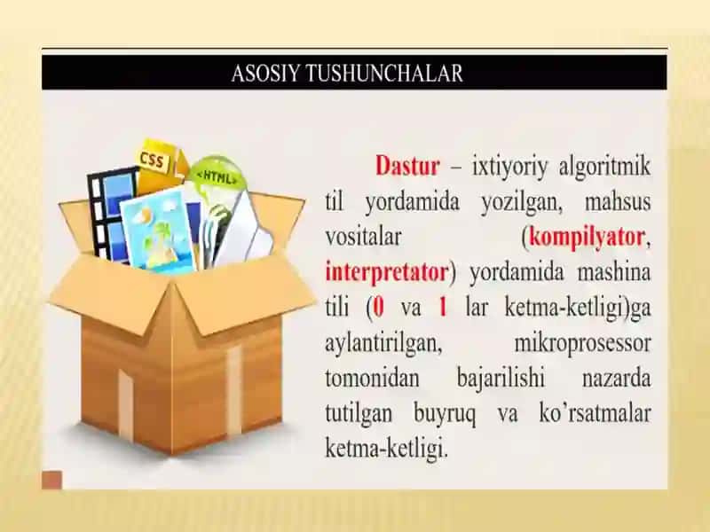 Zamonaviy dasturlashtexnologiyalari 3