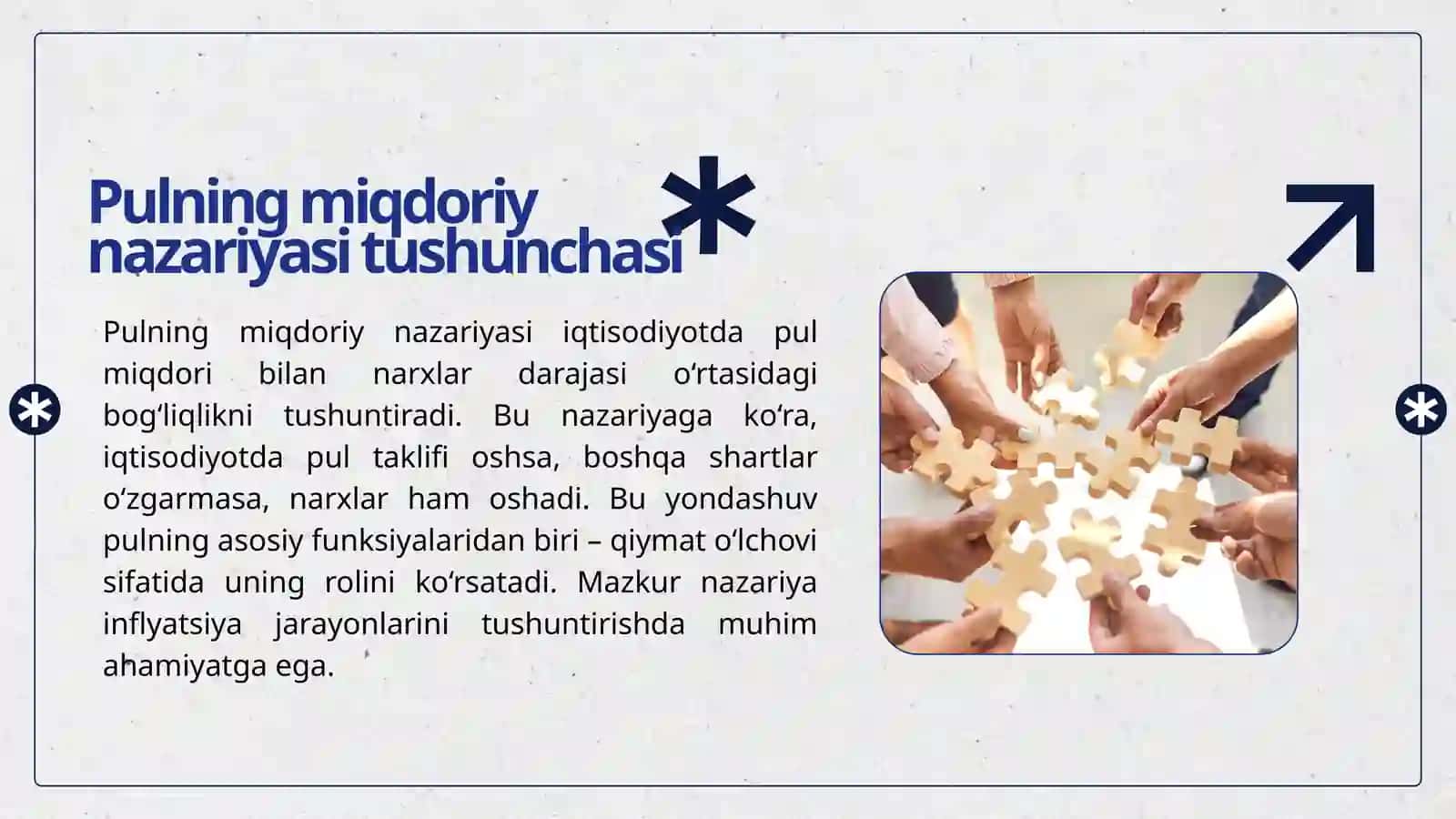 PULNING MIQDORIY NAZARIYASI VA UZOQ MUDDATLI NARXLAR DARAJASI 3