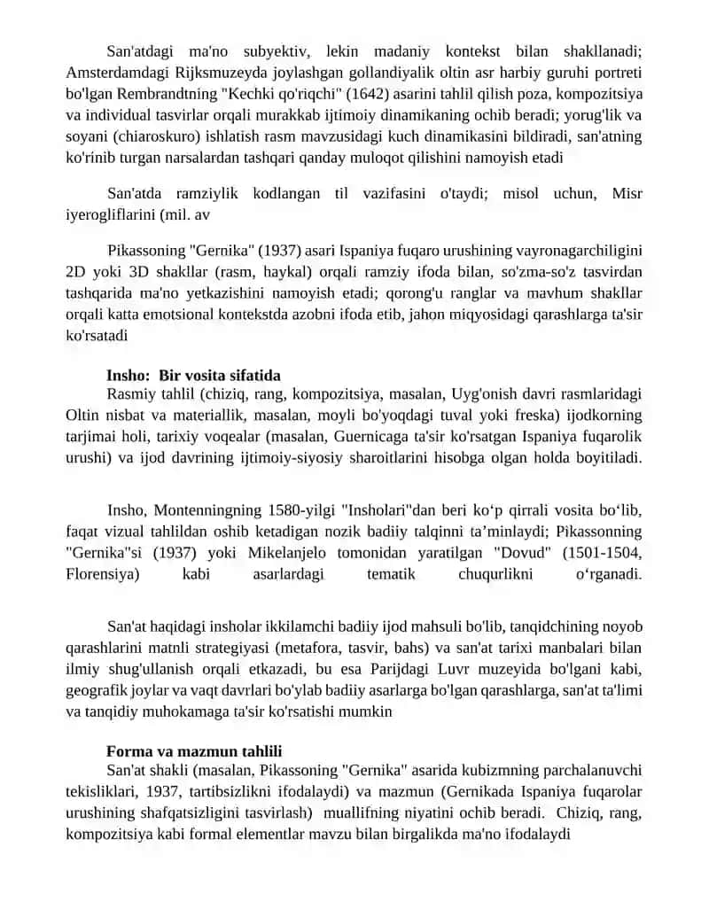 Badiiy asar-badiiy kommunikatsiya vositasi haqida esse 3