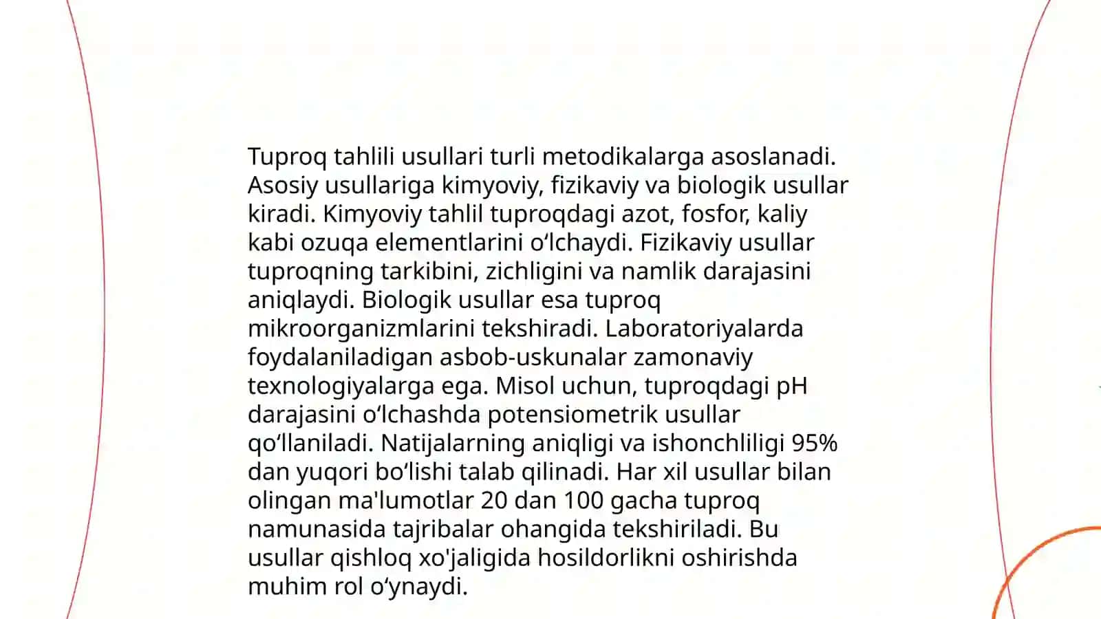 Tuproq tarkibidagi kimyoviy elementlarni biofilligini aniqlash usullari 3