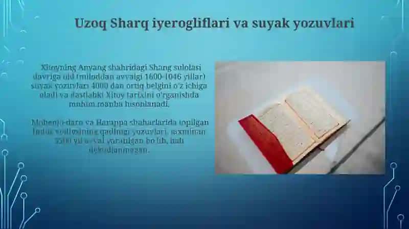 Qadimgi sharq xalqlarining qoʻlyozma kitoblari 3