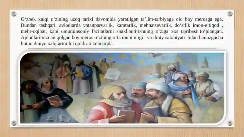 Sharq allomalarining ilmiy merosida tarbiya masalasi. 3