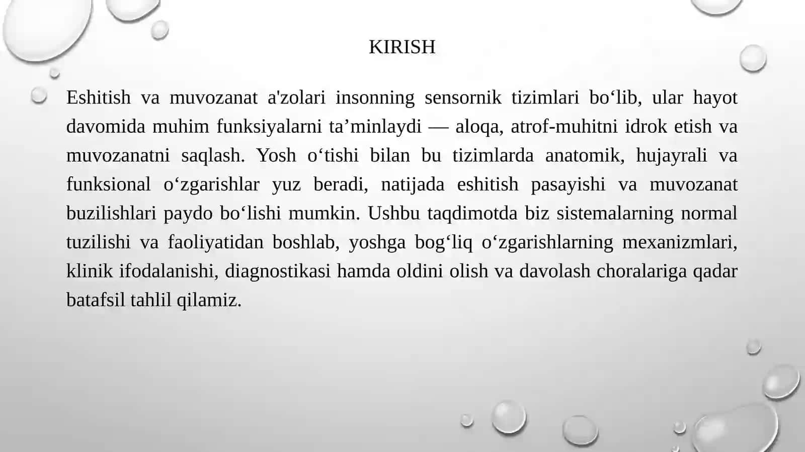 Eshitish va Muvozanat A'zolarining Yoshga Bog'liq O'zgarishlari 3