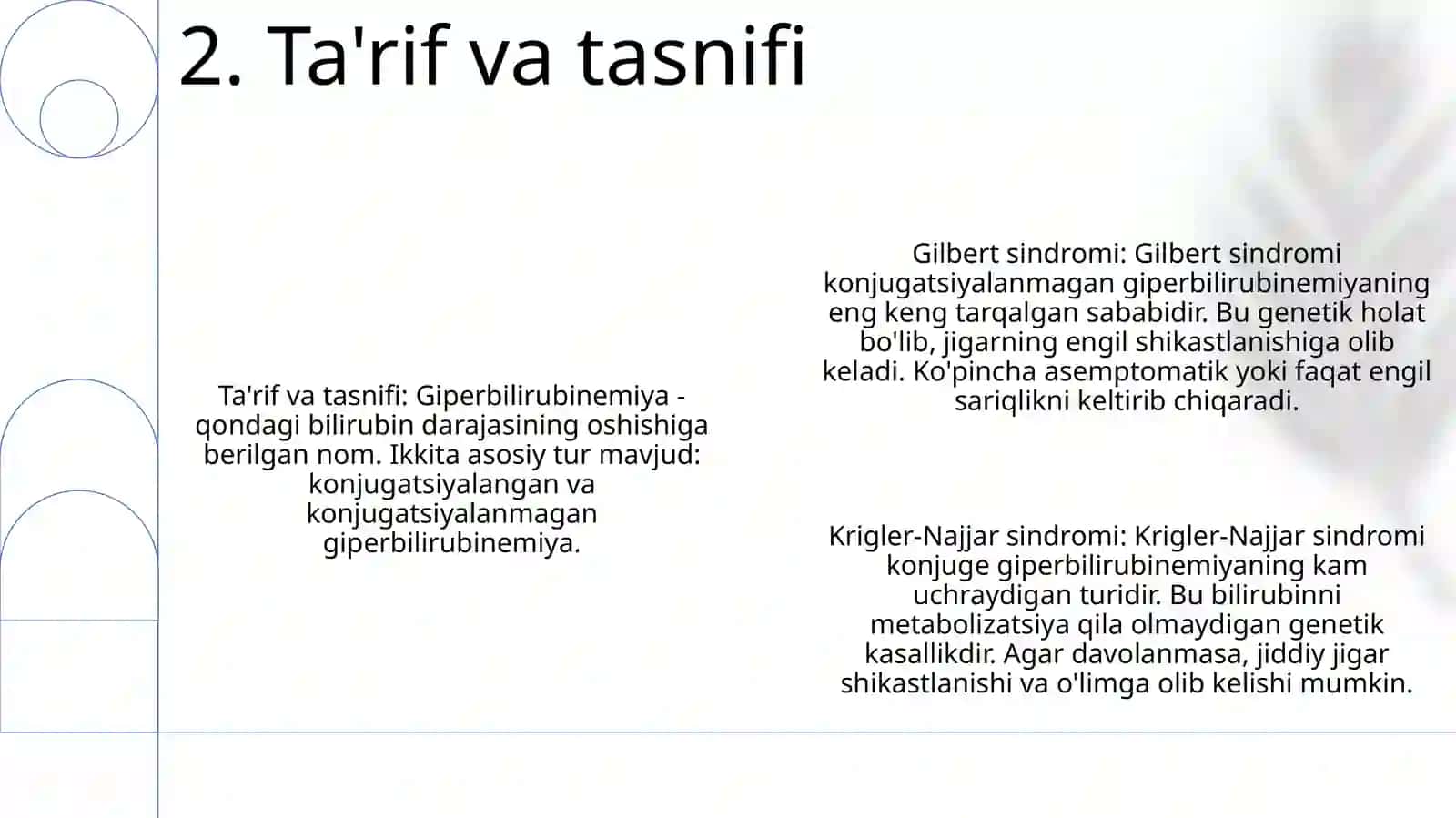 Jilber, Dabin-Jonson, Rotor, Krigler-Nayyar Sindromlarining Biokimyoviy Asosi 3