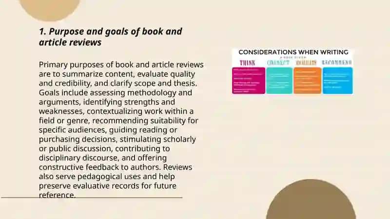 Reading and Writing Reviews (Books and Articles) 3