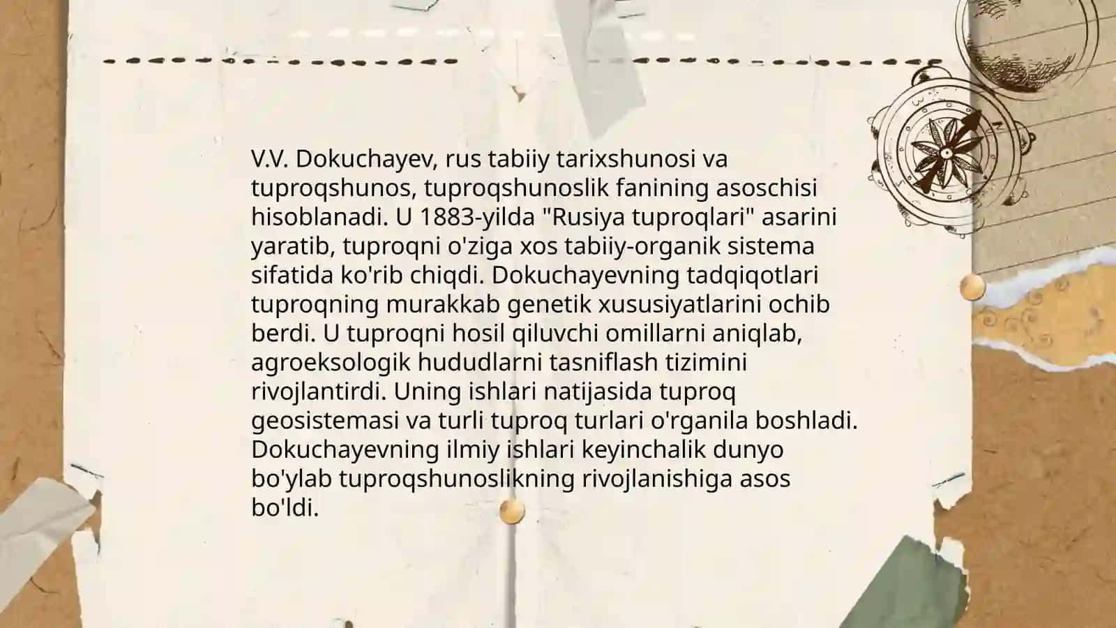 V.V. Dokuchayev va Tuproqshunoslikning Asoslari 3