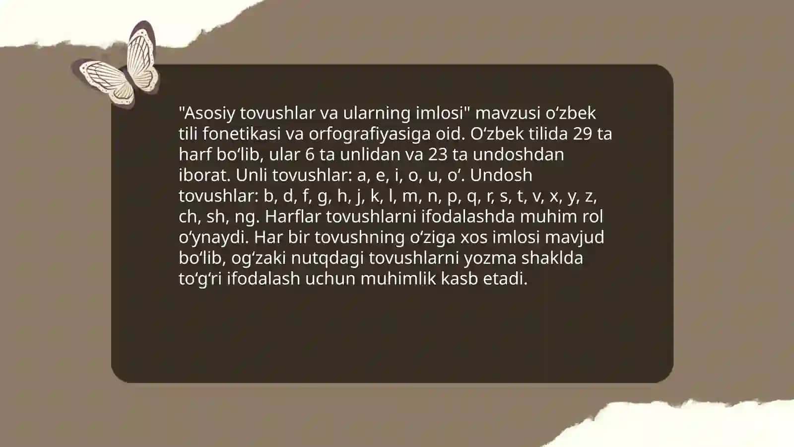 Ózbek tilining asosiy imlo qoidalari 3