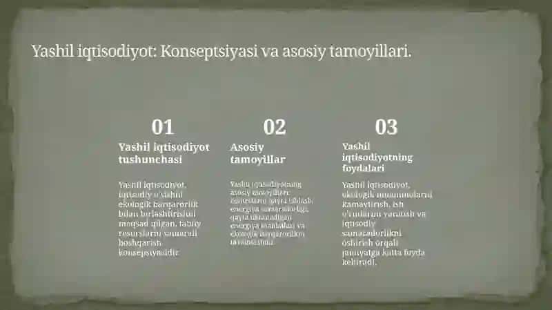 Qozogʻiston respublikasida "Yashil iqtisodiyotni" rivojlanish strategiyasi 3