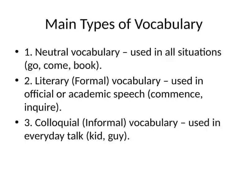 The Stylistic Differentiation of the Vocabulary System of Modern English 3