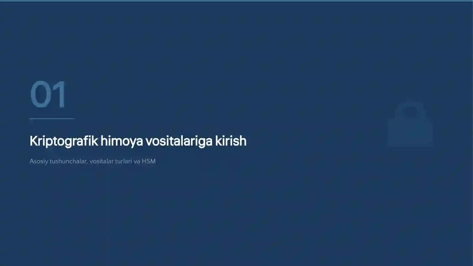 Kriptografik himoya vositalarini ishlab chiqaruvchilar (Philips va Siemens) misolida 3