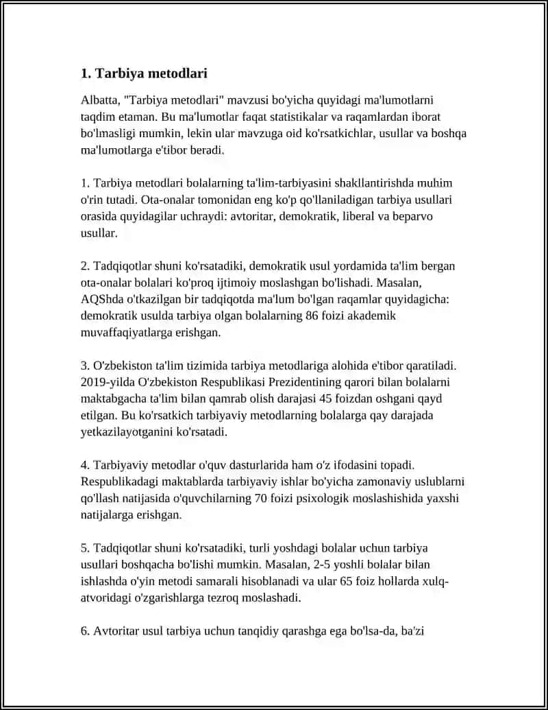 Tarbiya Fanini O`zigа Xosliklari 3