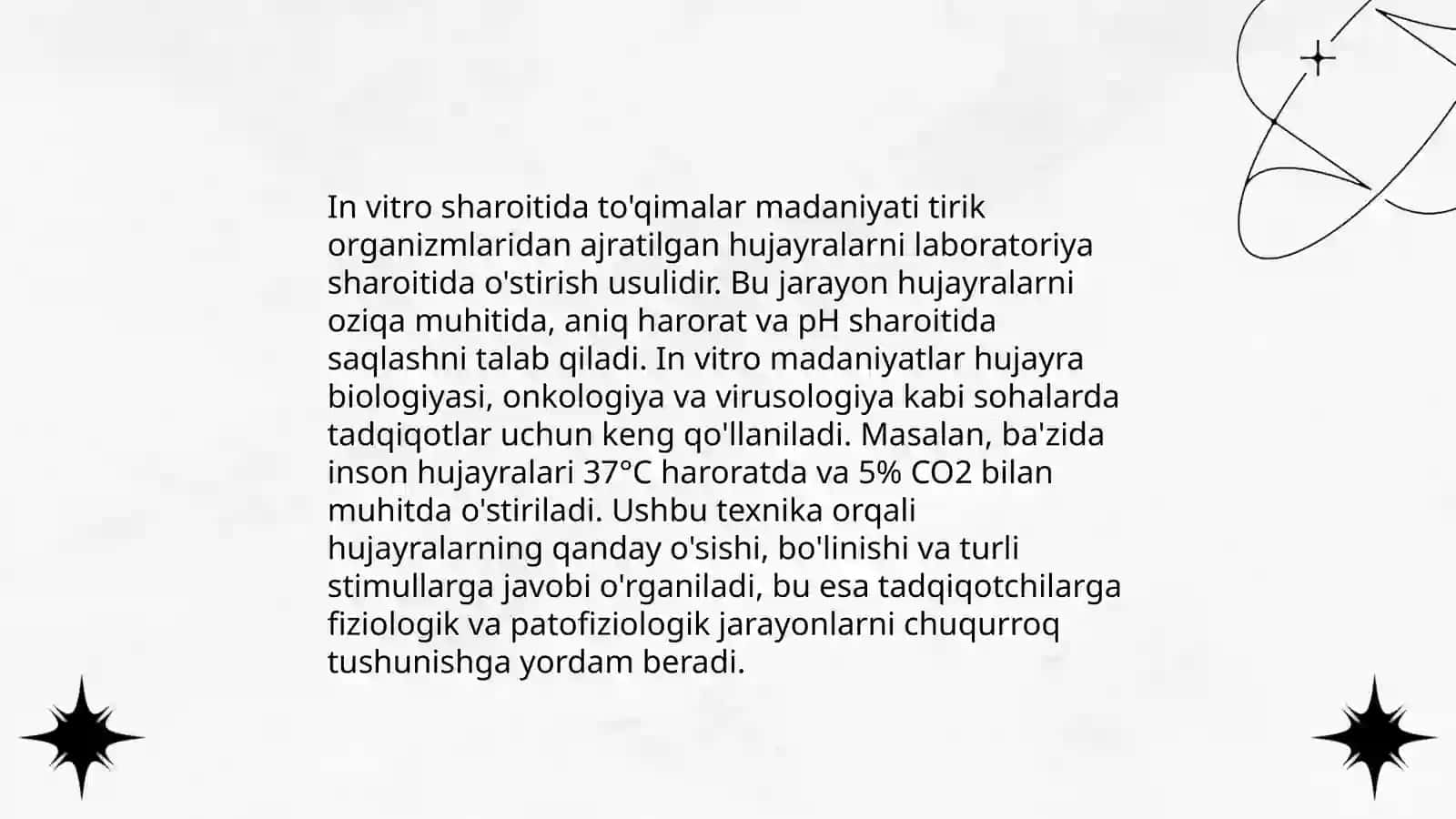 In vitro sharoitida o'simliklarni ajratilgan to'qimalarini kulturalash texnikasi 3