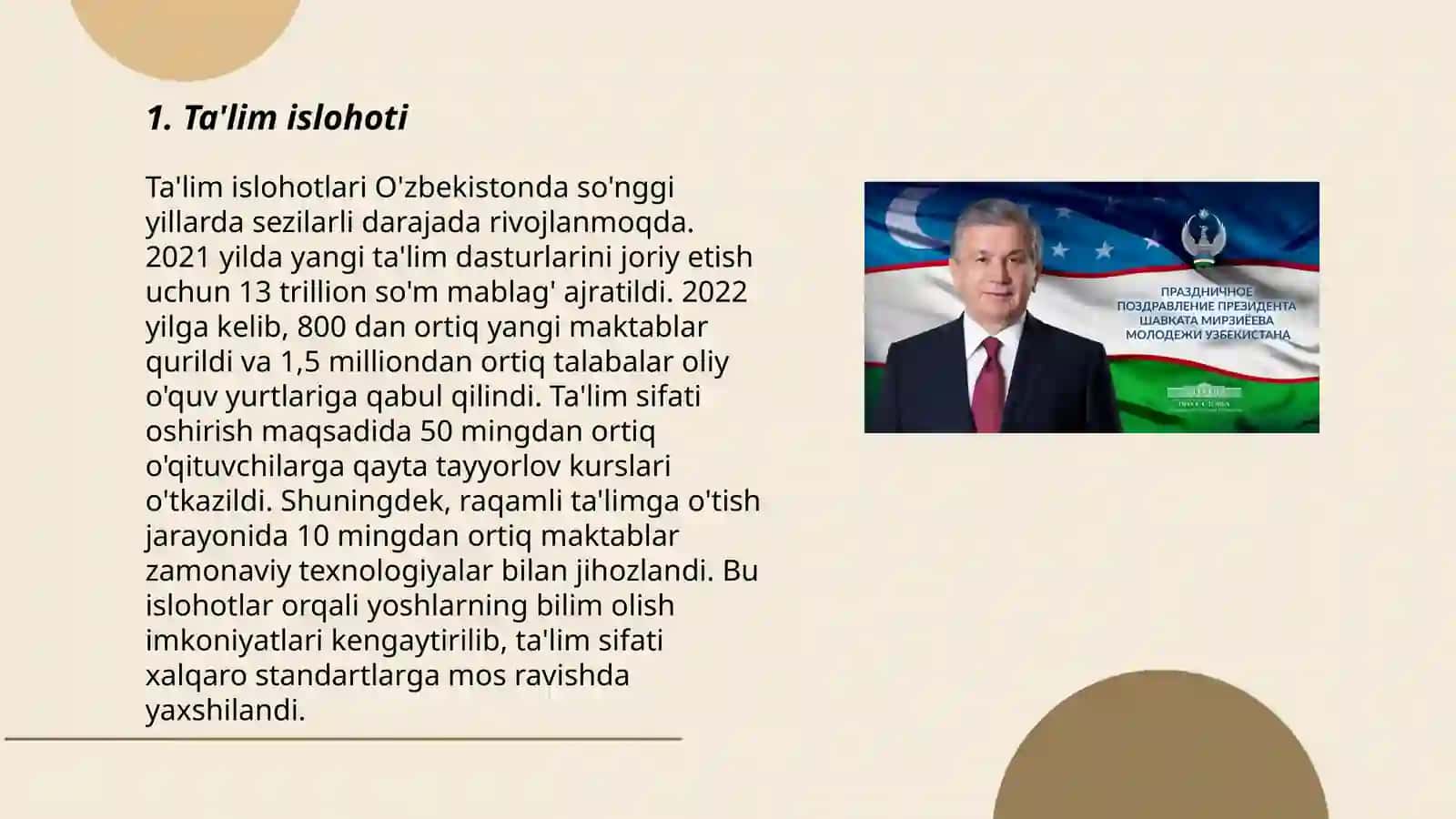 Oʻzbekiston respublikasi prezidenti oliy majlisga murojaatnomasi 3