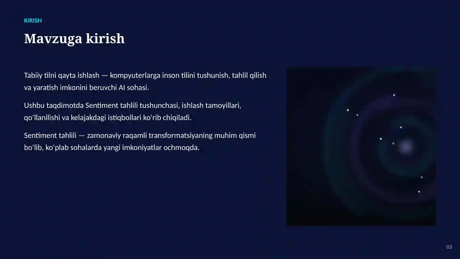 Tabiiy tilni qayta ishlash 3