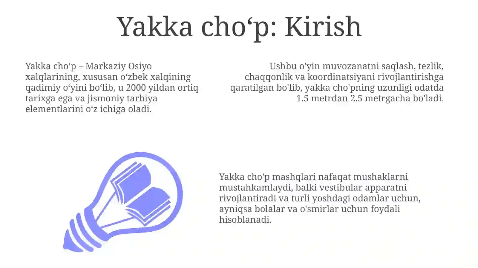 Yakka cho'p: burilish, aylanish muvozanat ushlash mashqlari 3