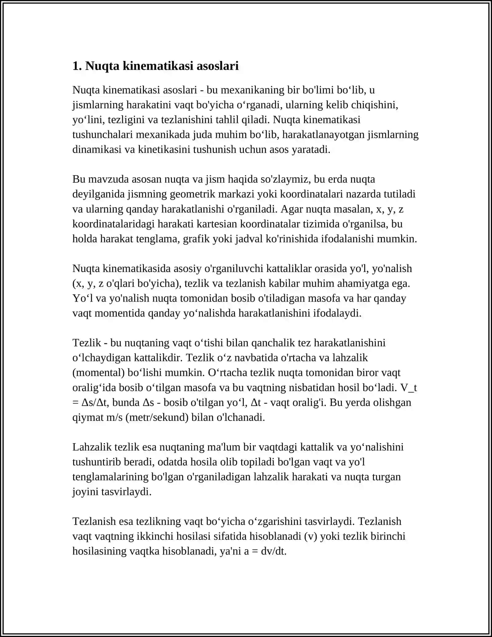 NUQTA KINEMATIKASI 3