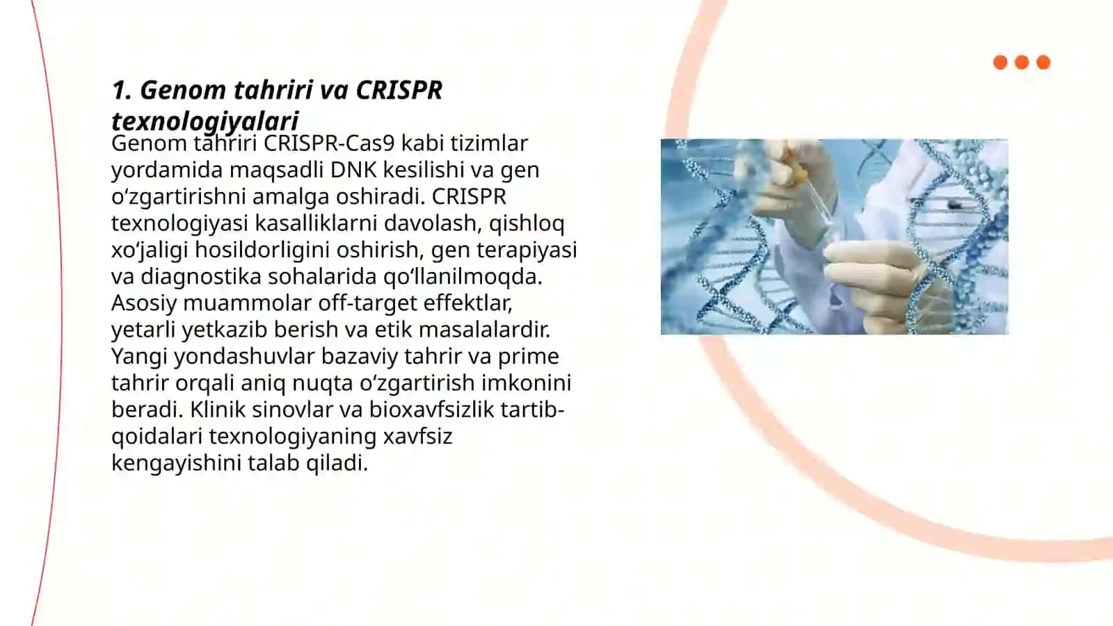 Genetikaning yangi tarmoqlari 3