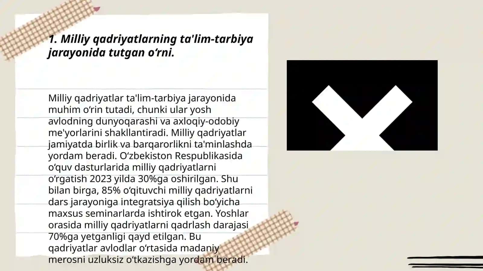 Milliy qadriyatlarning ta'lim-tarbiya jarayonida tutgan o‘rni 3
