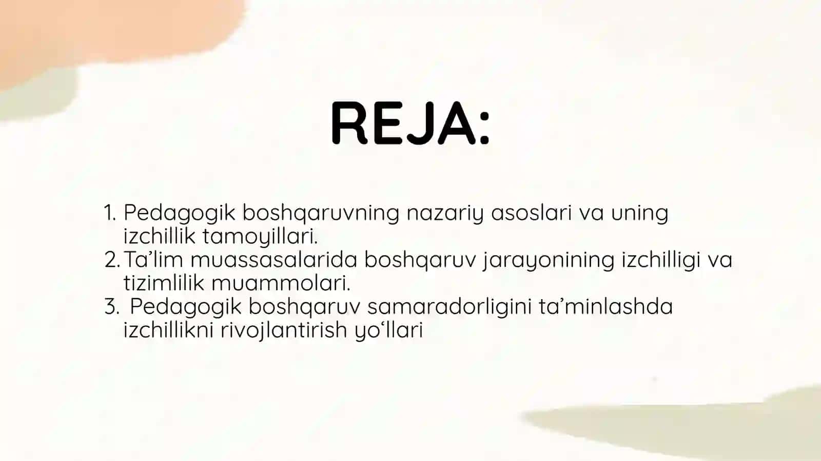 Pedagogik boshqaruv nazariyasi 3