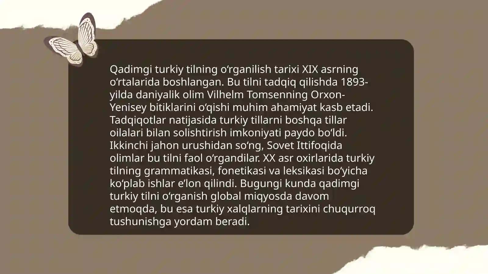 Qadimgi turkiy tilning o‘rganilish tarixi 3