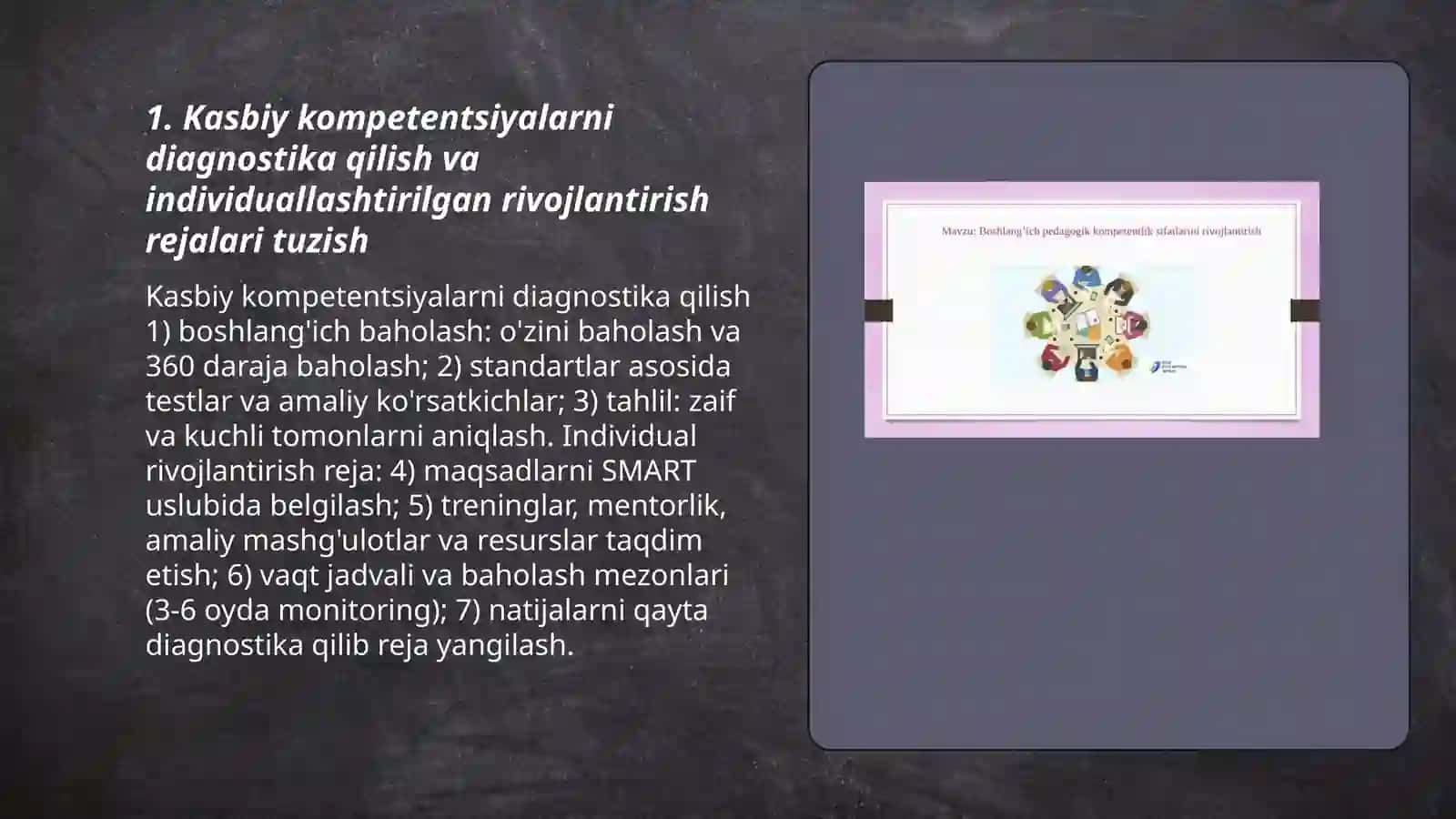 Pedagogik kasbiy rivojlantirishni ta'minlash usullari 3