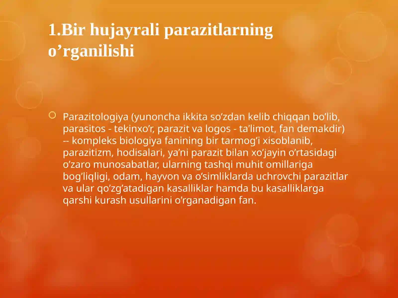 Kasallik qo’zg’atuvchi bir hujayralilar 3