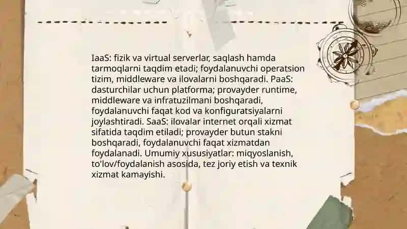 Bulutli texnologiyalardan foydalanish xususiyatlari 3