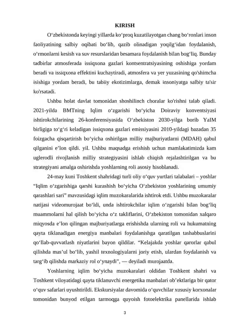 IQLIM O‘ZGARISHI BILAN BOG‘LIQ MUAMMOLAR. 3
