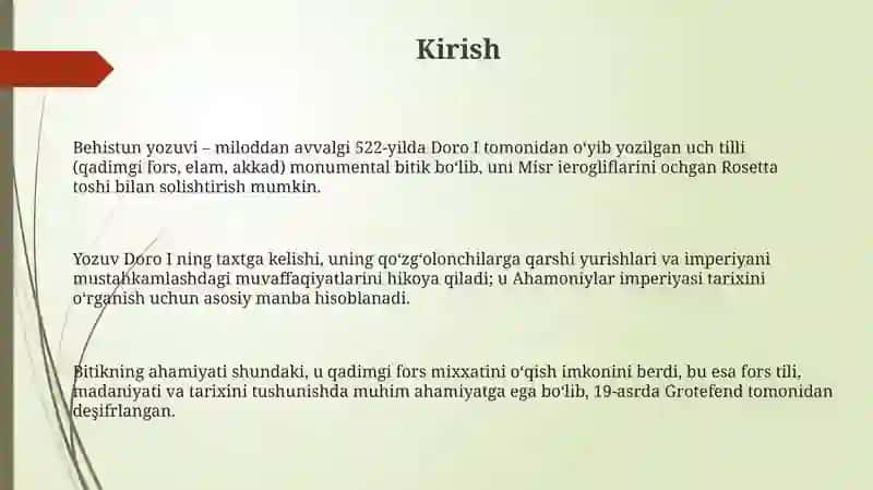 Behustun qoyatosh yozuvi va uning tahlili 3