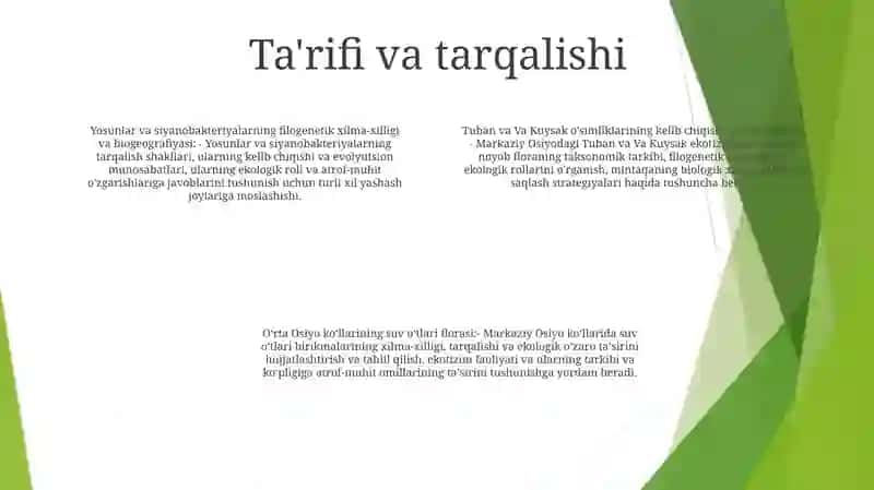 Tuban Va Kuysak OʻSimliklarning Kelib Chiqishi Va Ekologiyasi 3