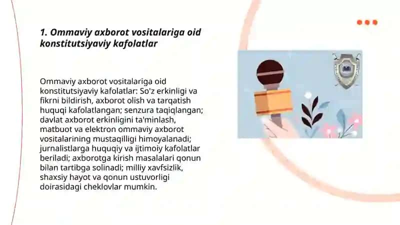 Ommaviy axborot vositalarining konistutsiyaviy asoslari 3
