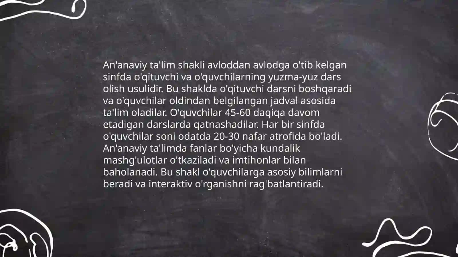 Ta'limni tashkil etish shakllari va turlari 3