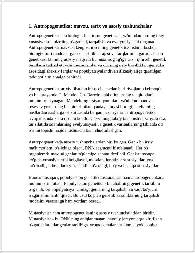 ANTROPOGENETIKA RESURSLARI VA SHAJARALARI 3