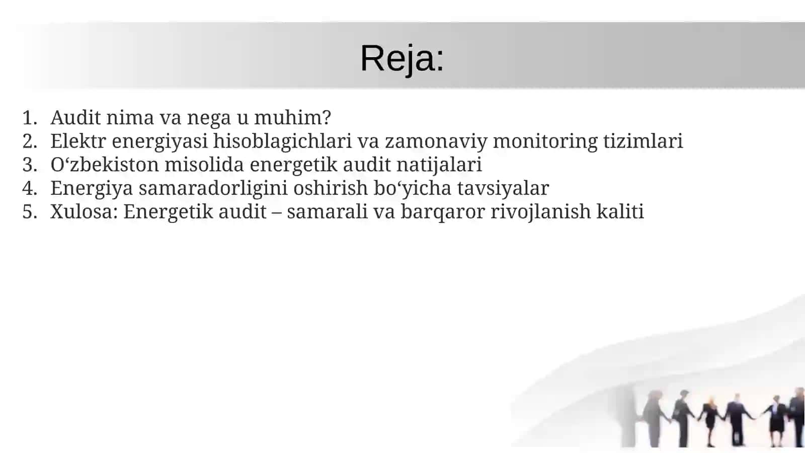Asosiy vositalar va quvvatlarni ishga tushirish auditi 3