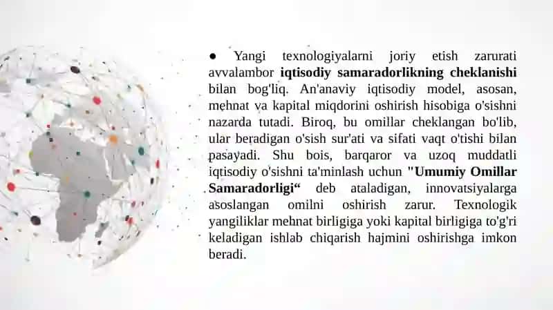 Ishlab chiqarish jarayoniga yangi texnologiyalarni tatbiq etish 3