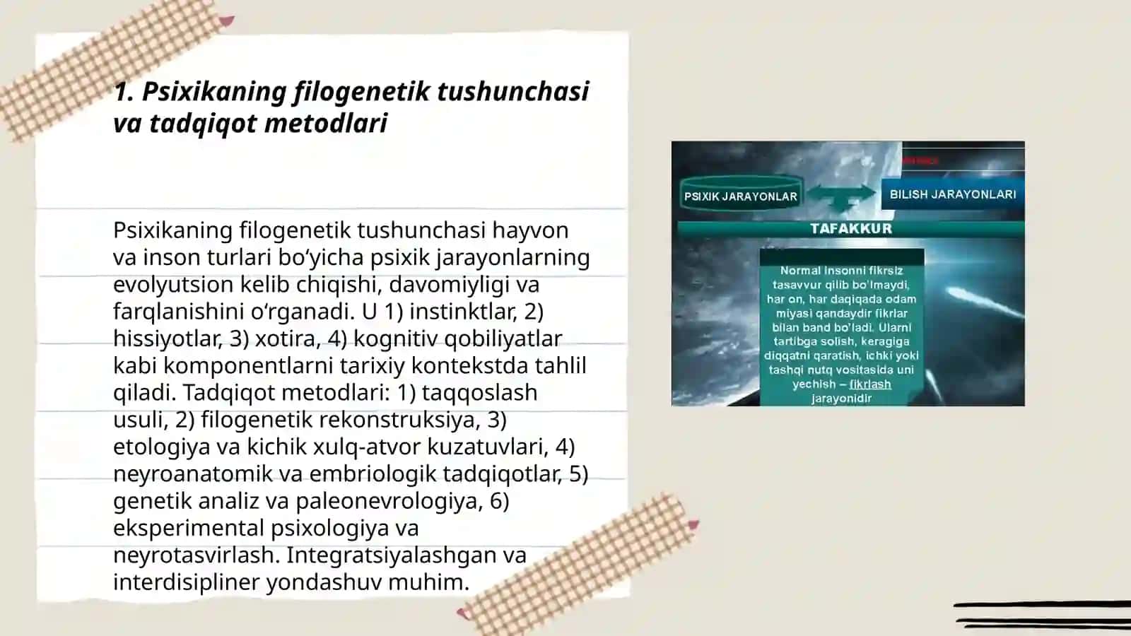 Psixikaning filogenetik taraqqiyoti 3