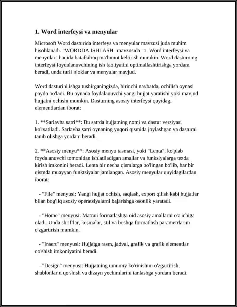 WORDDA ISHLASH 3