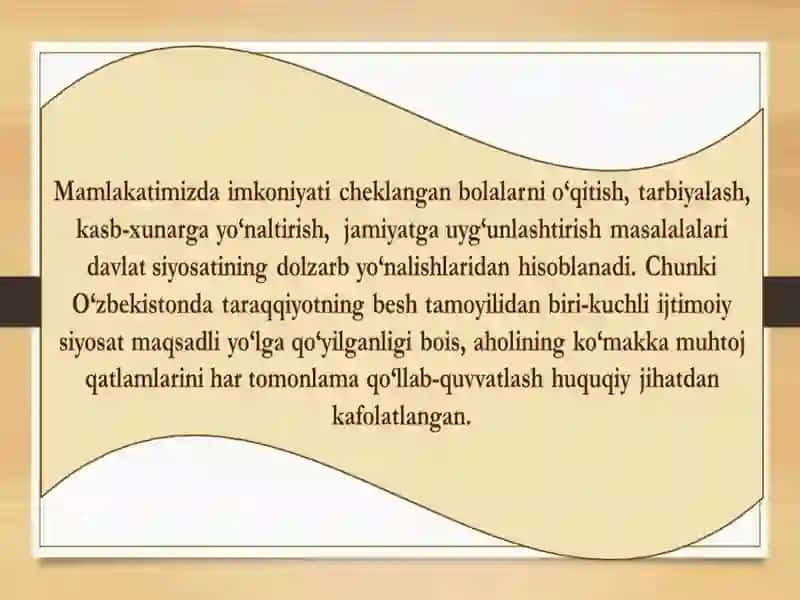 Imkoniyat cheklangan bolalarni inklyuziv ta'lim va tarbiyalash konsepsiyasi 3