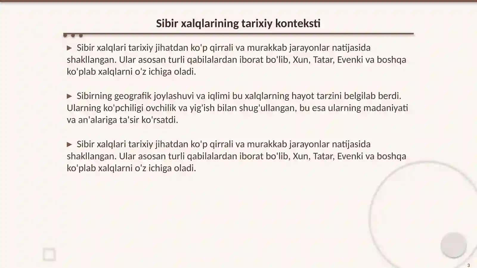 Sibir xalqlarining moddiy va ma'naviy madaniyati 3