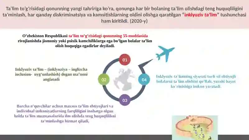 Imkoniyati cheklangan bolalarni o’qitishning huquqiy asoslari 3