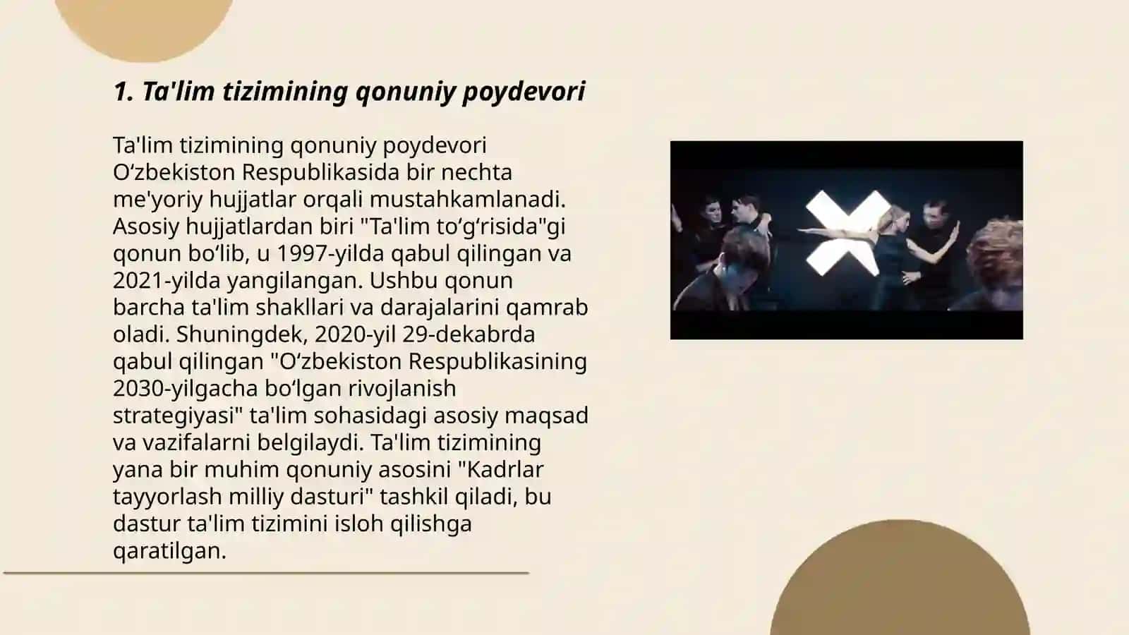 Ta'lim tizimining huquqiy-me'yoriy asoslari 3
