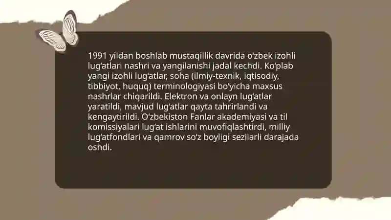 Istiqlol davri o‘zbek lug‘atshunosligi erishgan yutuqlar 3