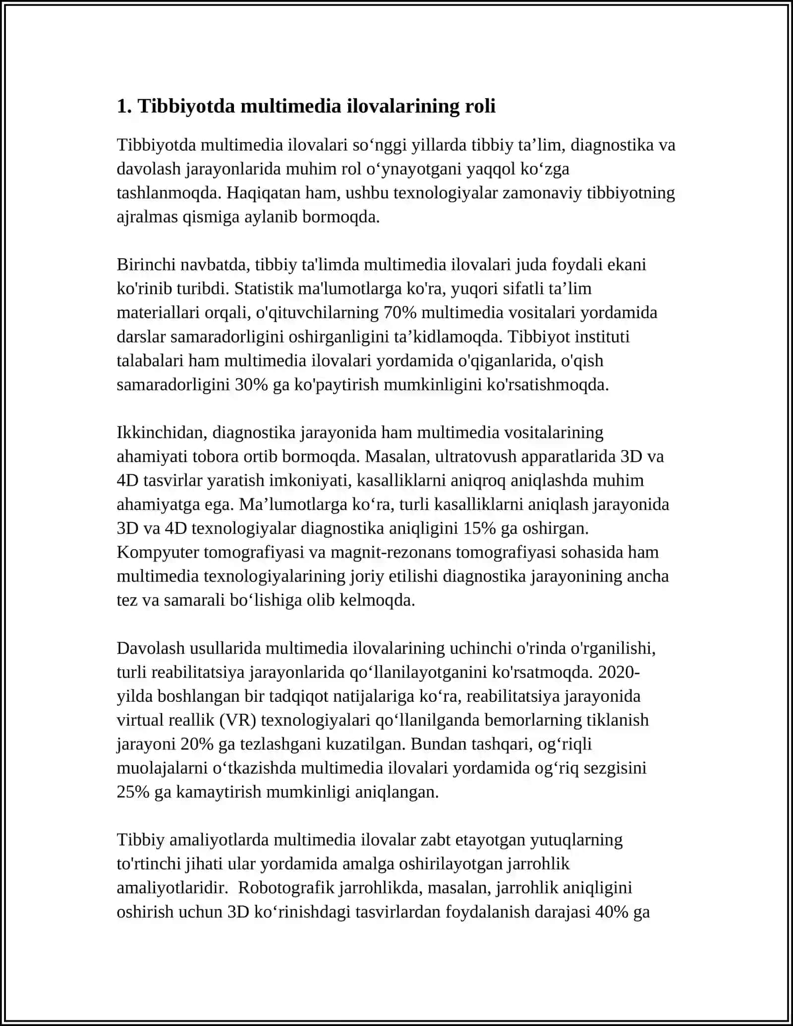 TIBBIYOTDA MULTIMEDIYA ILOVALARINI YARATISHDAGI DASTURIY TA'MINOT 3