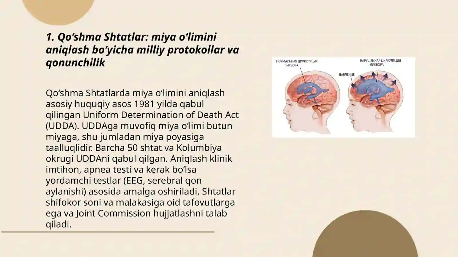 Miya o‘limini' aniqlashga doir qoidalar, yo‘riqnomalar, nizomlar 3